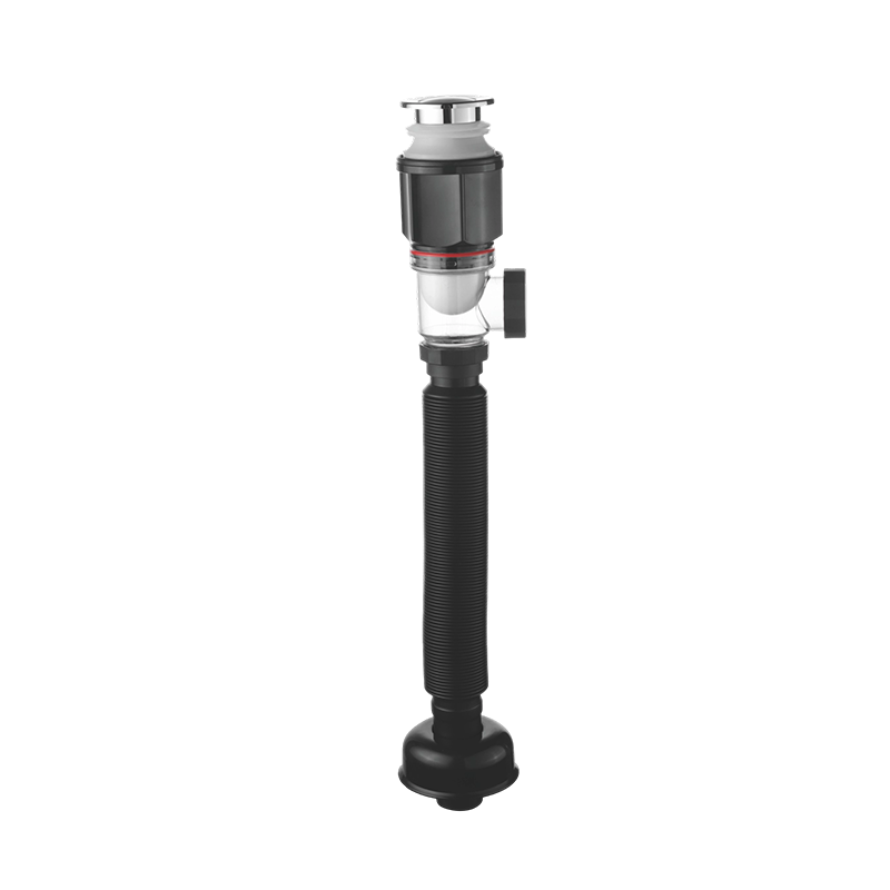 Convertible Pop-Up Basin Drain with Flexible Waste Pipe