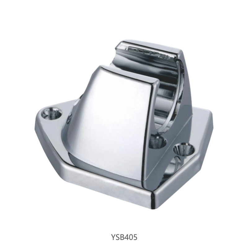 Wall-Mounted Hand Shower Holder with Chrome Finish