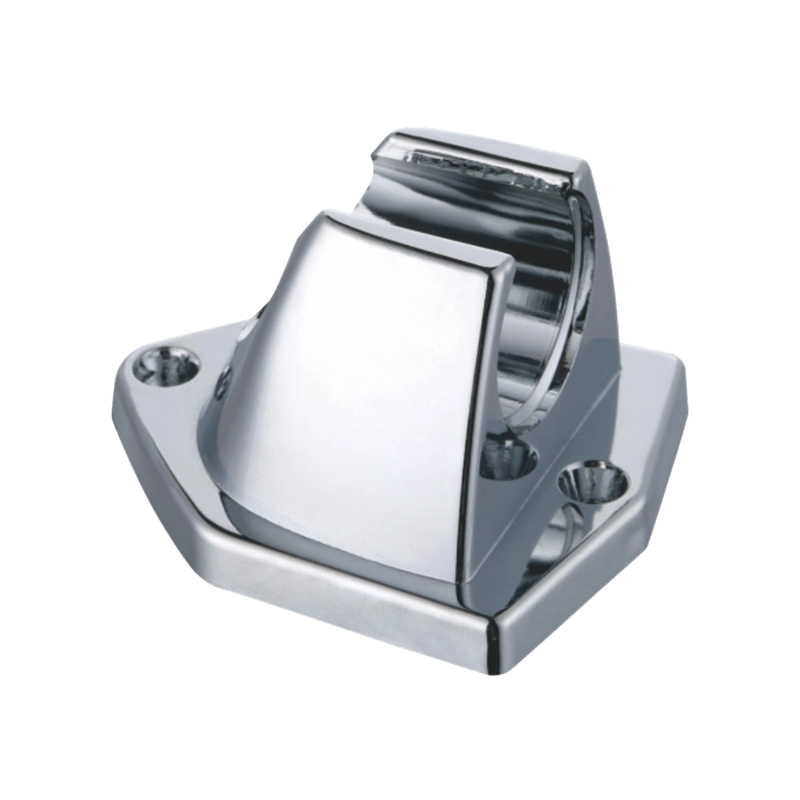 Wall-Mounted Hand Shower Holder with Chrome Finish