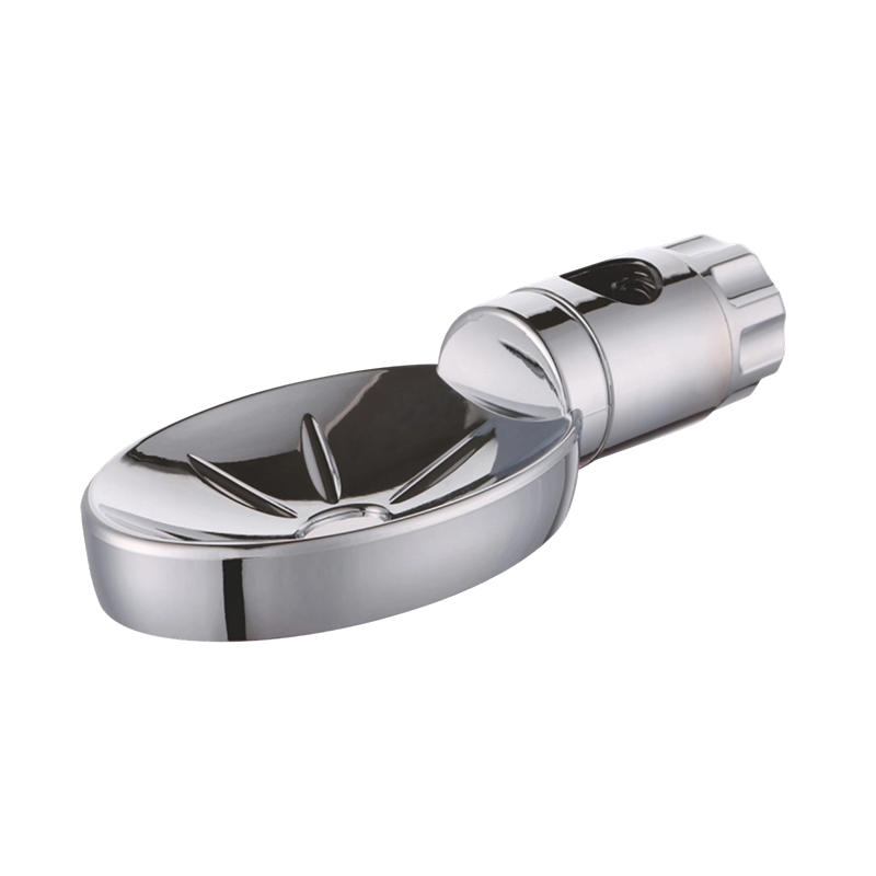 Rotary-Knob Adjustable ABS Slide Bar Soap Dish with Chrome Finish