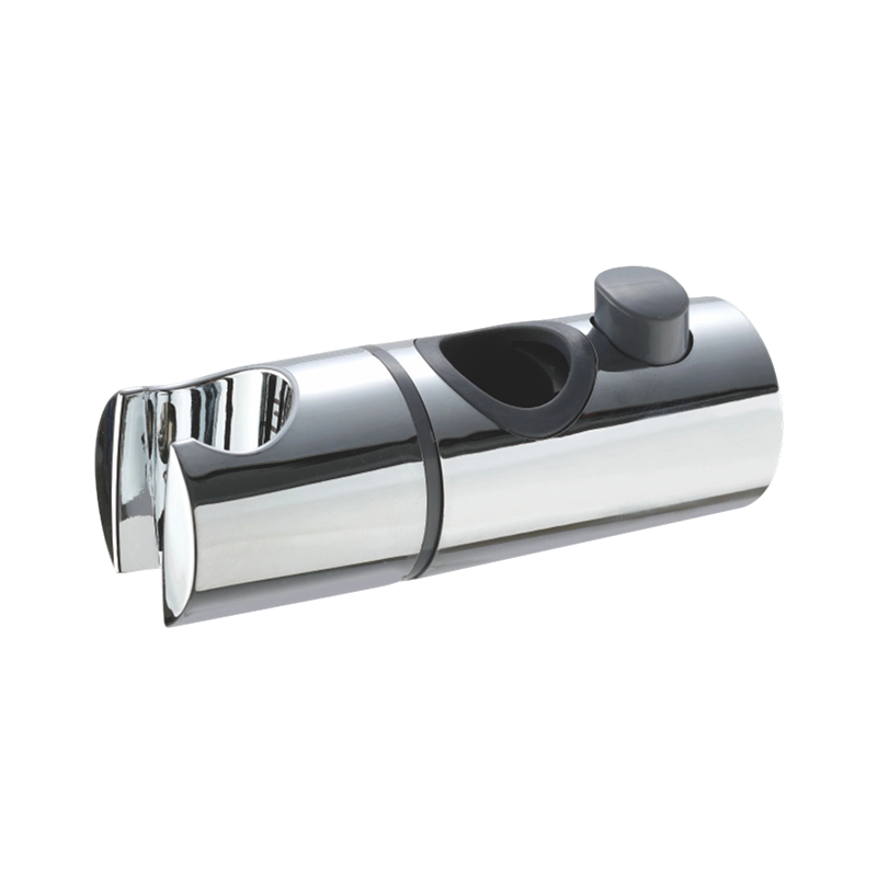 Push-Button ABS Slide Bar Hand Shower Holder with Chrome Finish