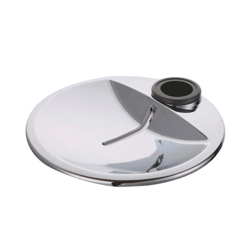 Round ABS Slide Bar Soap Dish with Chrome Finish