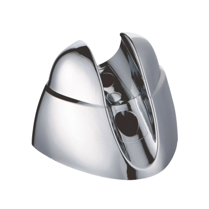 Dual-Angle ABS Hand Shower Holder with Chrome Finish