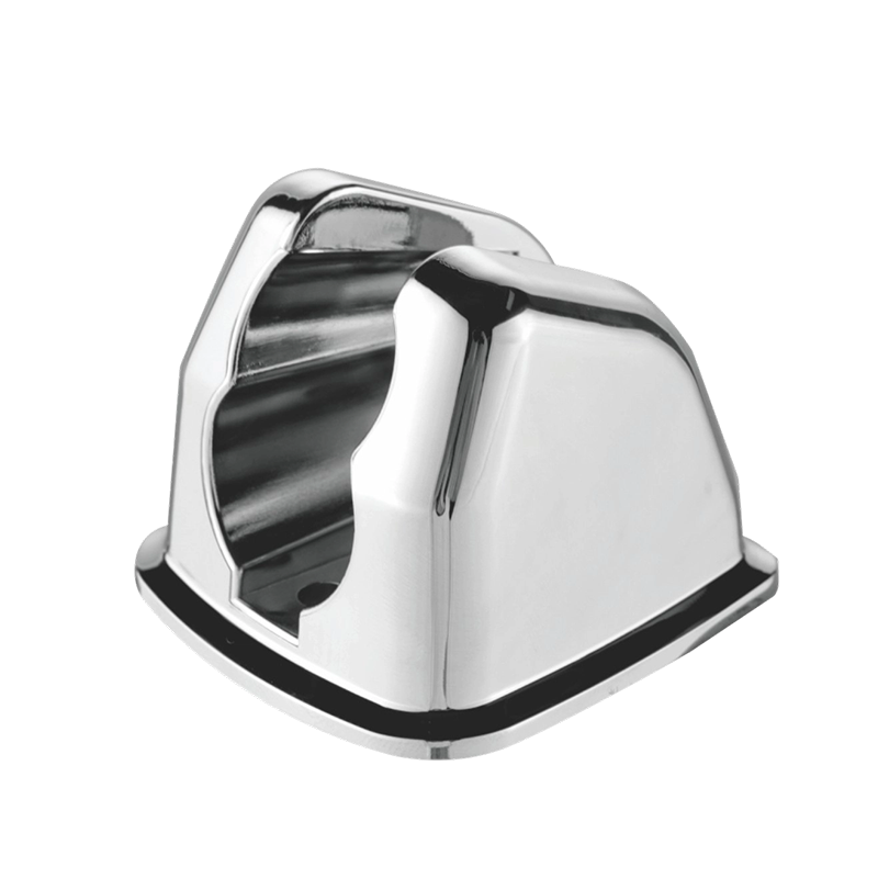 Dual-Angle ABS Hand Shower Holder with Chrome Finish