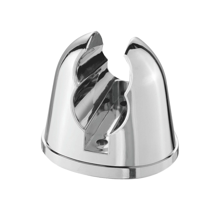 Dual-Angle ABS Hand Shower Holder with Chrome Finish