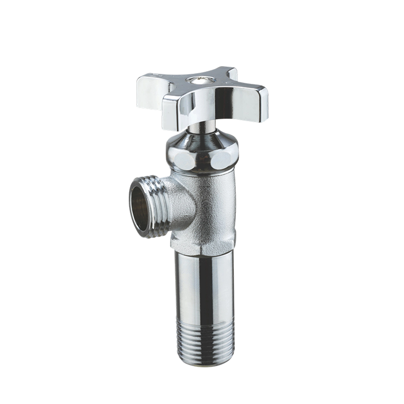 Sandblasted Brass Short Angle Valve