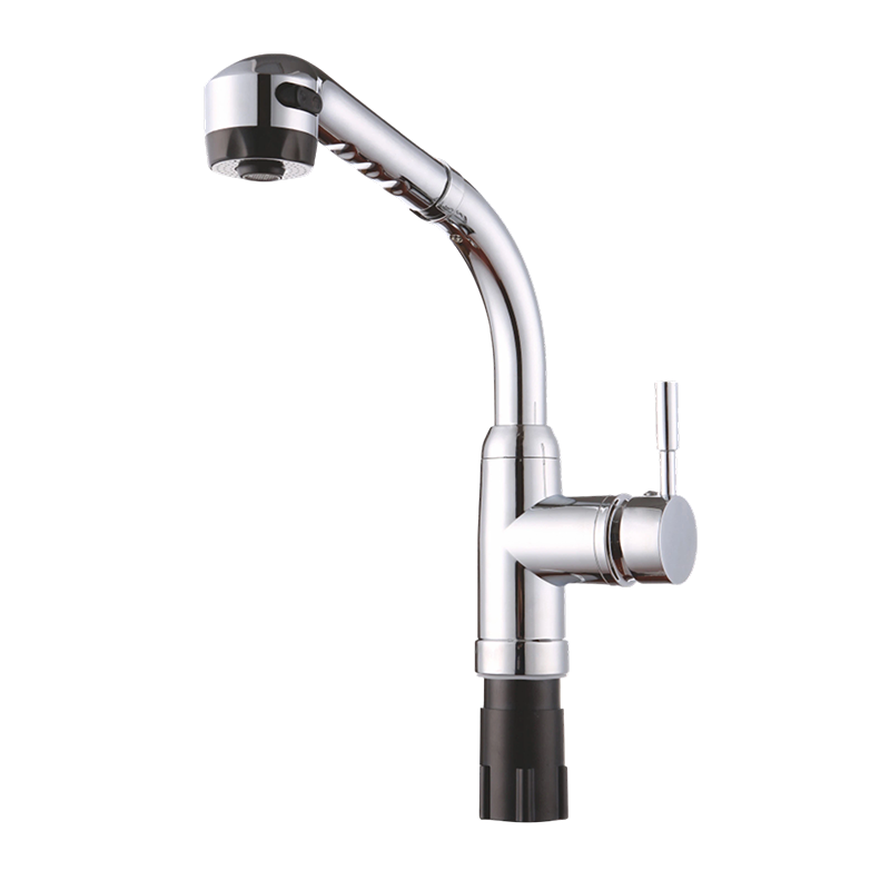 Plastic T-Typed Pull-Out Kitchen Faucet