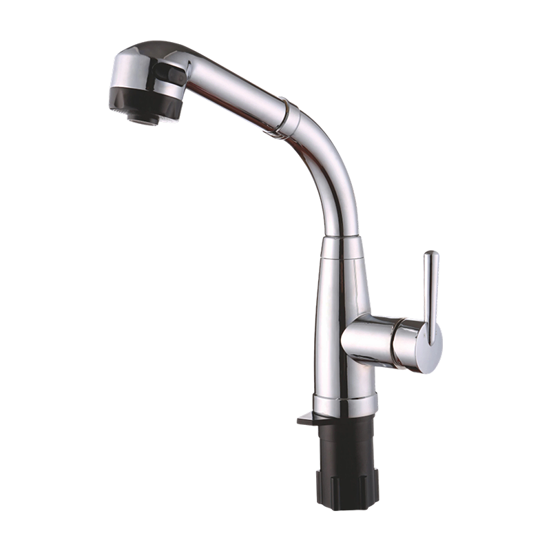Plastic T-Typed Pull-Out Kitchen Faucet