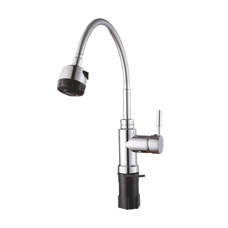 Single Handle Flexible Spout Kitchen Faucet