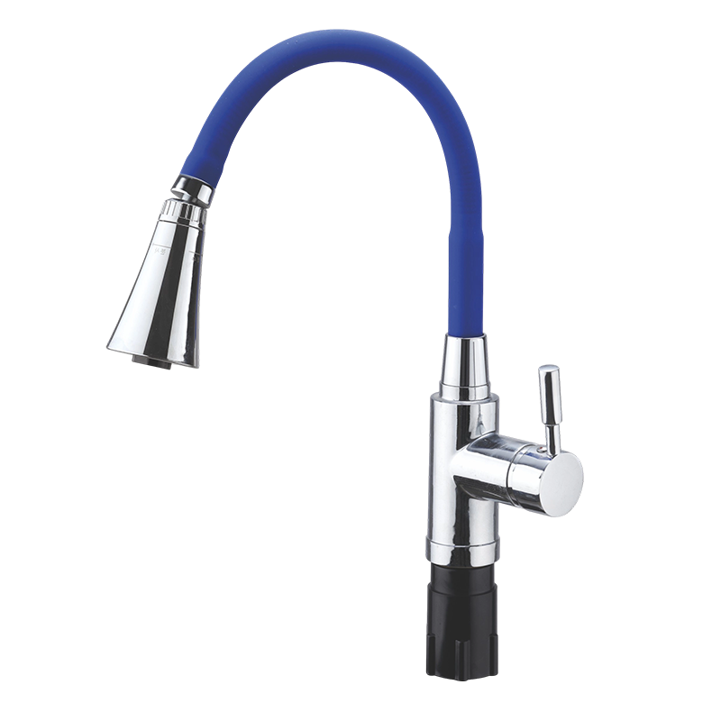 Zinc Alloy Silicone Flexible Tube Kitchen Faucet
