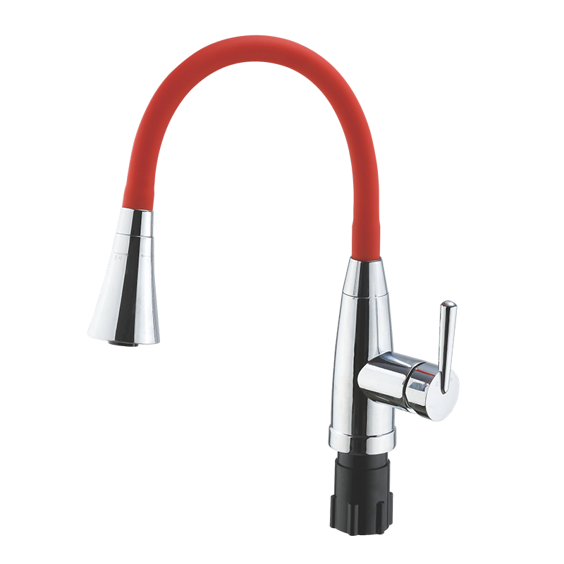 Zinc Alloy Silicone Flexible Tube Kitchen Faucet