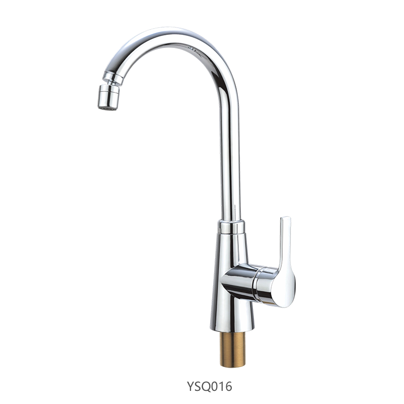 Single Handle Kitchen Faucet with Stainless Steel Gooseneck Spout & Flexible Spout