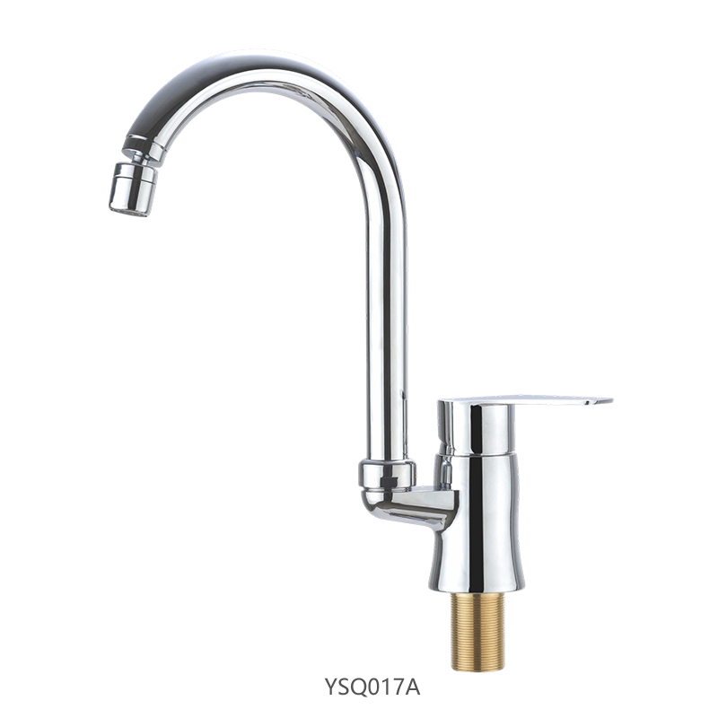 ABS Kitchen Faucet with Stainless Steel Flexible Spout & Gooseneck Spout