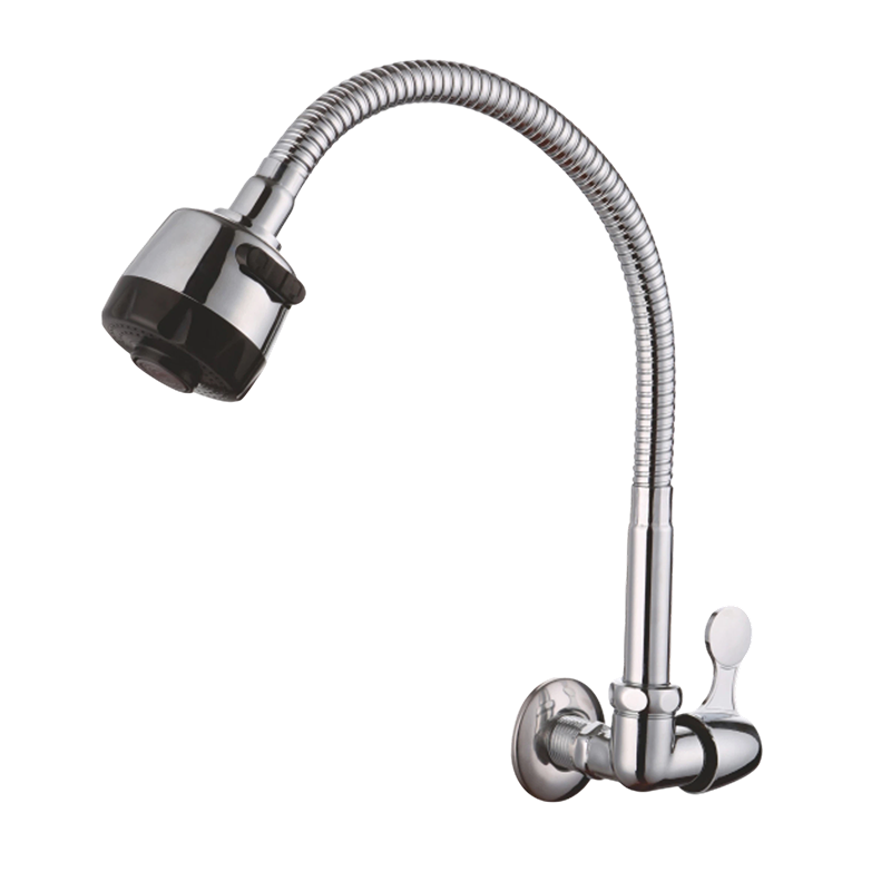 Horizontal Wall-Mounted Flexible Spout Faucet