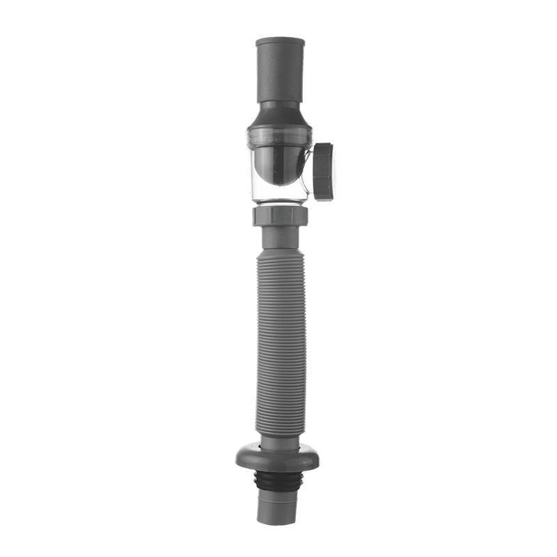 Convertible Anti-Odor Basin Drain Pipe with TPR Top Connector and Blow-Molded PP Hose