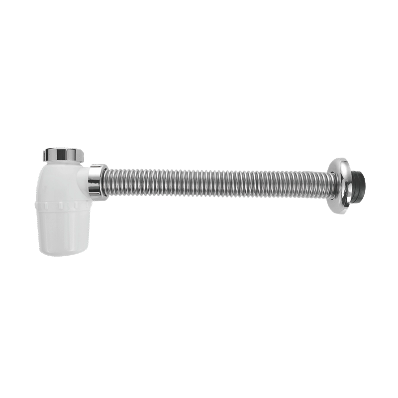 PP Basin P-Trap with Stainless Steel Corrugated Pipe