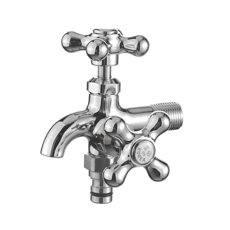 304 Stainless Steel Dual-Outlet Washing Machine Tap