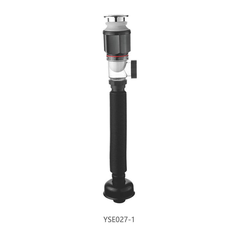 Convertible Pop-Up Basin Drain with Flexible Waste Pipe