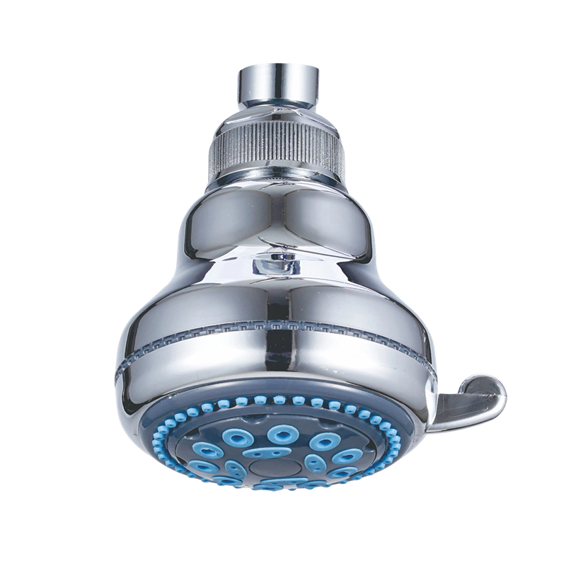 Compact 3-Function ABS Rain Shower Head