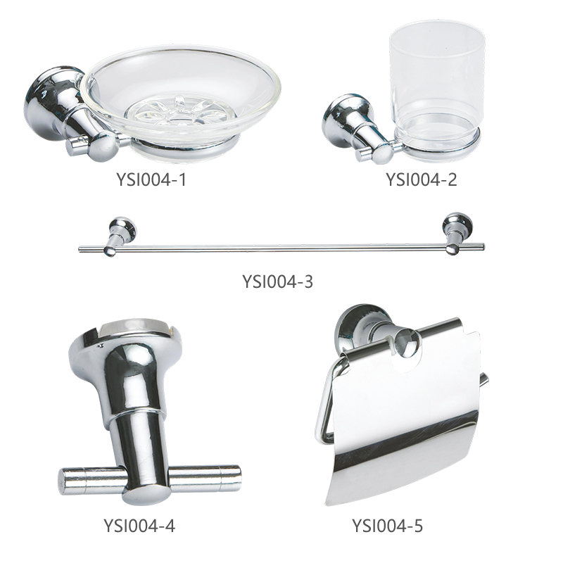 Screw-Mounted Bathroom Accessory Set